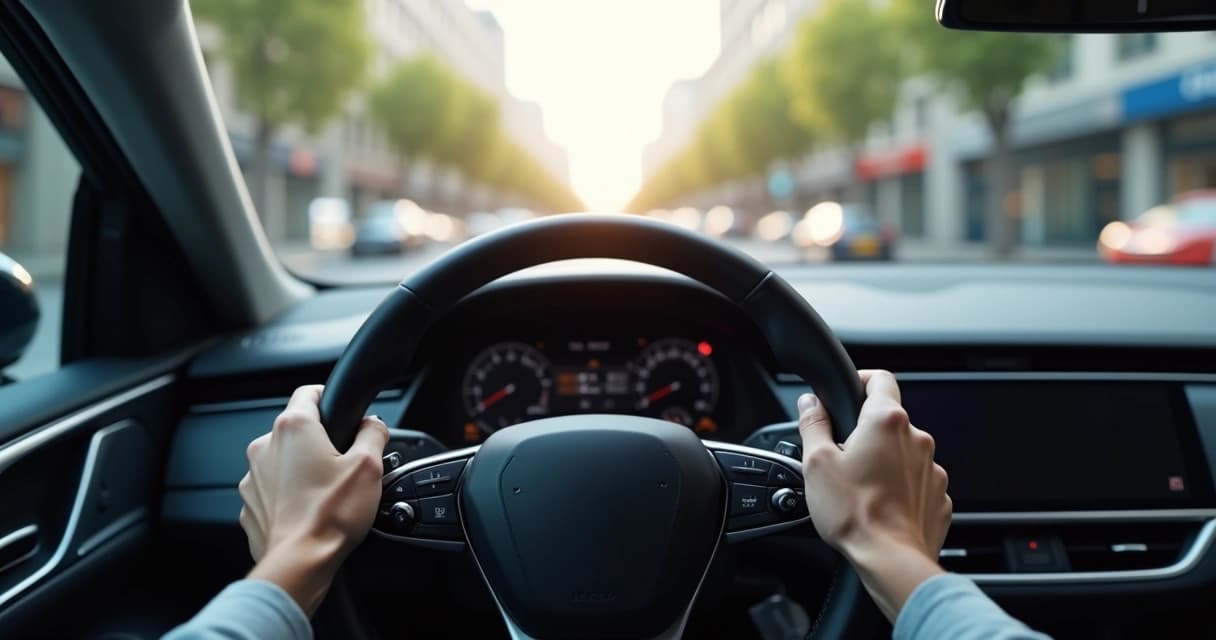 Painel de carro vazio sem instrumentos visíveis
