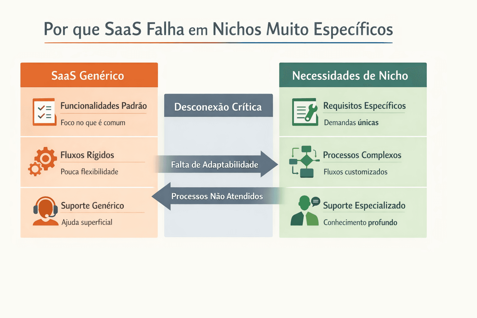 SaaS pronto falha em negócios muito específicos