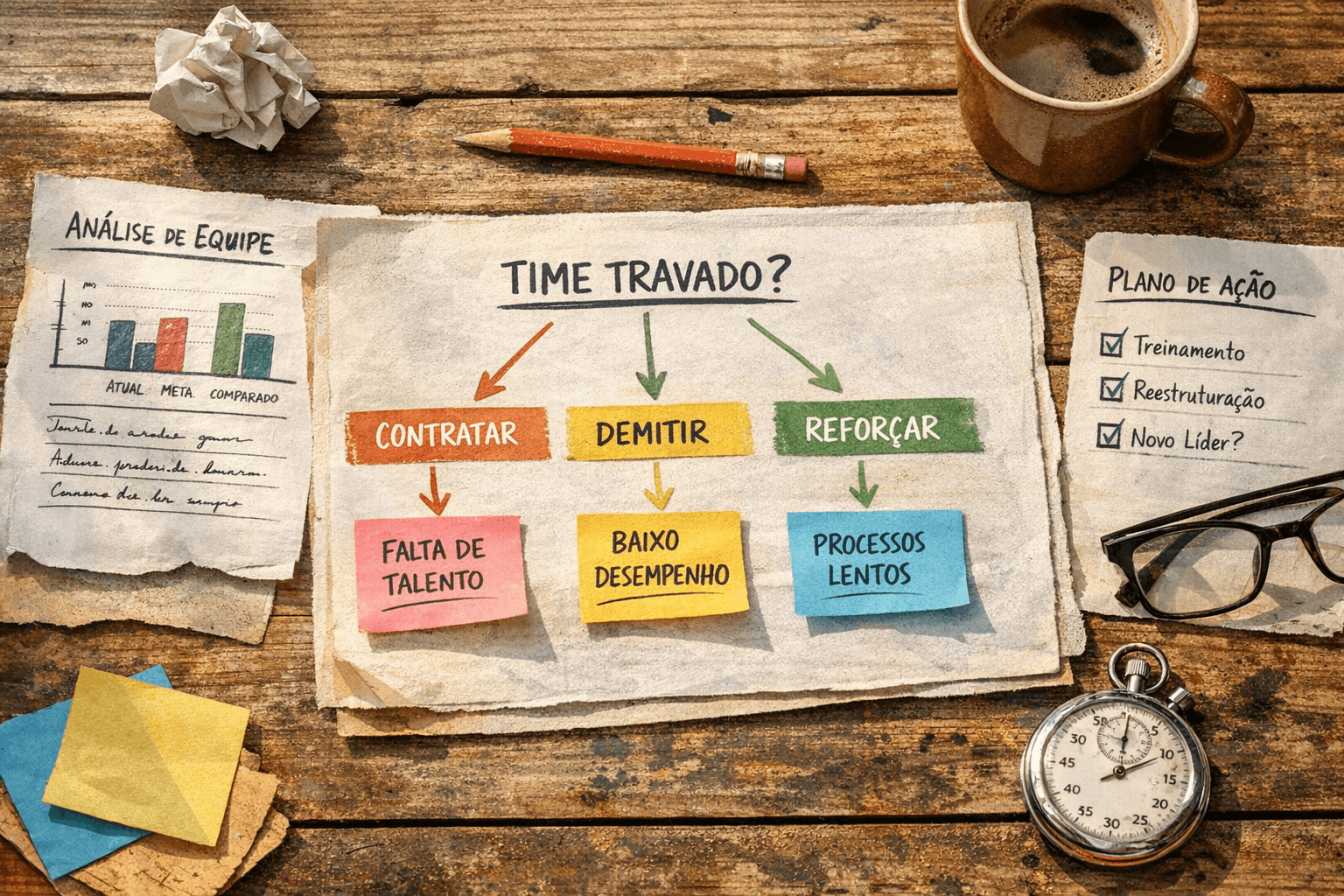 Time interno travado: contratar, demitir ou reforçar?