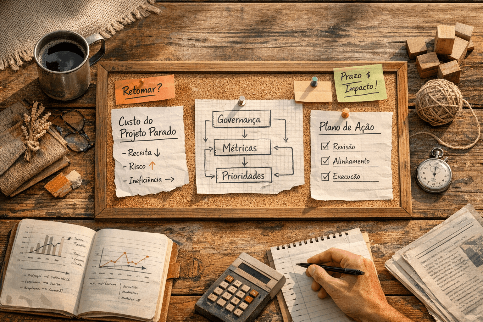 Custo invisível de um projeto parado: impacto real